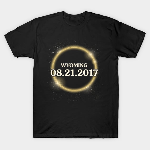 Solar Eclipse 2017 Wyoming T-Shirt by Bricke